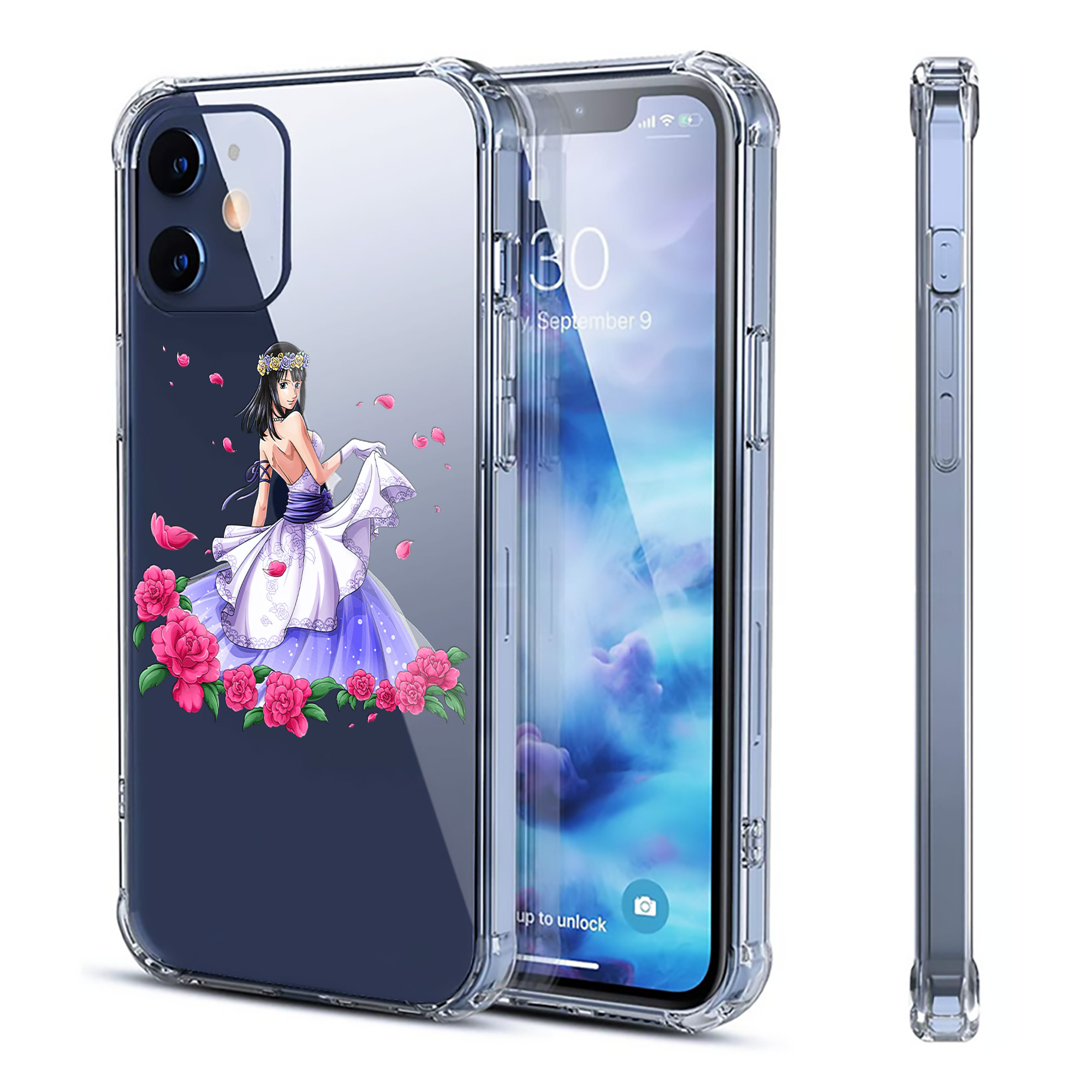 （画像用） ワンピース ニコ・ロビン ONE PIECE Nico Robin 【iPhone 12シリーズ対応】透明スマホケース（クリアソフトケース）